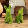 Act Iron Cool Stuff to Put on Shelves Easter Bunny Decorative Ornament Garden Decoration Artificial Green Moss Rabbit Sculpture Party Gifts Baking Table and Home Room Decor Aesthetic(B) view 2