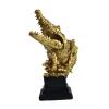 Crocodile Head Statue Tabletop Decor Decorative Craft Ornament Resin Figurine Animal Sculpture for Cabinets Living Room Shelf view 1