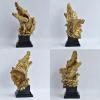 Crocodile Head Statue Tabletop Decor Decorative Craft Ornament Resin Figurine Animal Sculpture for Cabinets Living Room Shelf view 2