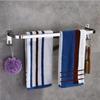 Stainless Steel Double Towel Rail with Hooks - Wall Mounted Towel Holder for Kitchen and Bathroom(50cm) view 2