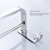 Stainless Steel Double Towel Rail with Hooks - Wall Mounted Towel Holder for Kitchen and Bathroom(50cm) view 3