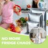 Reusable Aluminum Foil Sealable Storage Bags, New Resealable Vacuum Zipper Pouches for Food with Label and Stand-Up Bottom Design for Vegetable Fruit Meat (100, 10.3 in) view 3