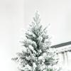 Auto Open 9 Foot Snow Flocked Artificial Christmas Tree with 616 Realistic Cedar Branches Pine Design for Festive Home Decoration view 2