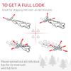 Auto Open 9 Foot Snow Flocked Artificial Christmas Tree with 616 Realistic Cedar Branches Pine Design for Festive Home Decoration view 3