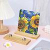 PH PandaHall 2pcs Wood Glass Display Stands Easel Adjustable Glass Art Display Decorative Plate Easel Wood Base Holder for Ceramic Tiles Plaques Photos Home Collectibles Trade Show, 7.8x2.7 Inch view 4