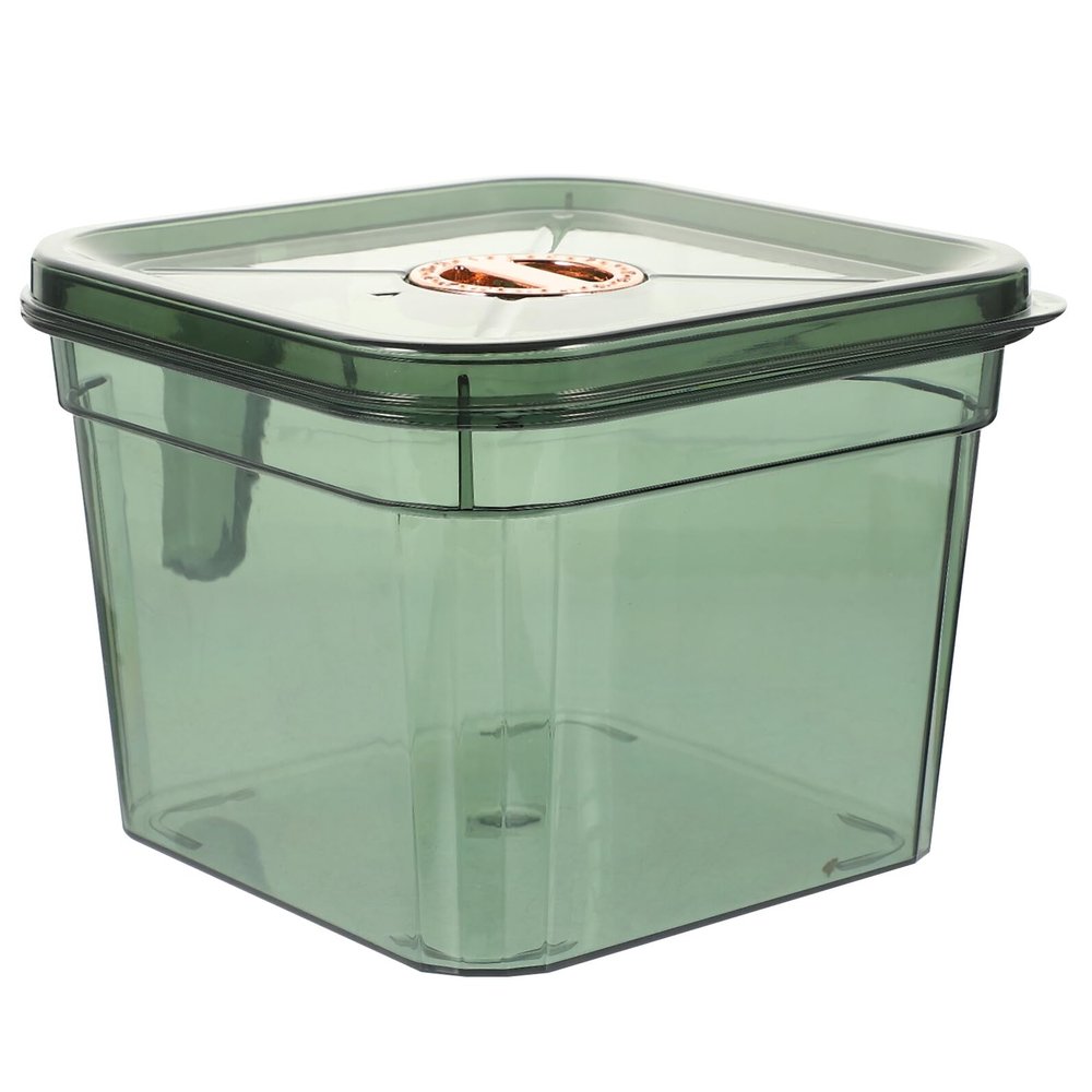 TIDTALEO Transparent Vegetable Fruit Storage Box for Refrigerator Square PP Food Container Odor-resistant Fresh-keeping Organizer Stackable Kitchen Storage Bin