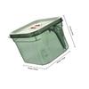 TIDTALEO Transparent Vegetable Fruit Storage Box for Refrigerator Square PP Food Container Odor-resistant Fresh-keeping Organizer Stackable Kitchen Storage Bin view 2