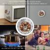 Coffee and Sweets Sugar Chocolate Visual Timers for Cooking Stainless Steel Mechanical Timer 60 Minute Desk Countdown Clock with Loud Alarm-No Batteries Required- Magnetic Backing view 4