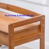 EHVYBDX Storage Hand Trucks Kitchen Movable Trolleys 3 Tier Cart with Drawer Utility Rolling Trolley with Universal Brake Wheel Hotel Catecart for Aircraft Cabin/Brown view 3