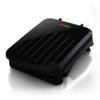 Electric Indoor Grill for 2 People with Panini Press Function - Non-Stick Surface, Compact Slim Size, Drip Tray Included, Black Finish view 1
