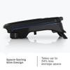 Electric Indoor Grill for 2 People with Panini Press Function - Non-Stick Surface, Compact Slim Size, Drip Tray Included, Black Finish view 3