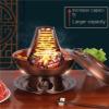 SHSWUD Mongolian Hot Pot BPA-Free Charcoal Hotpot Chinese Traditional Hot Pot Copper Features Cookware for Family Meals(40cm) view 3