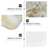 SOLUSTRE Melamine Jewelry Tray with Marble Texture Multifunctional Desk and Food Serving Plate Fashionable Design for Home Storage Tea Serving Fruit Snack Display Suitable for Hotels and view 4