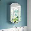 Liimsefy Arched Medicine Cabinet Mirror 20" x 32", Recessed & Surface Mount view 1
