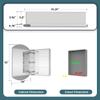 Liimsefy Arched Medicine Cabinet Mirror 20" x 32", Recessed & Surface Mount view 2