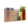 Double Wide Brochure Holder Storage Stand for Book Display, Wooden Magazine Wall Rack, Kids Room Drawing Books Organizer, Easy to Assemble(40cm(15 3/4")) view 1