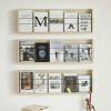 Double Wide Brochure Holder Storage Stand for Book Display, Wooden Magazine Wall Rack, Kids Room Drawing Books Organizer, Easy to Assemble(40cm(15 3/4")) view 2