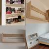 Double Wide Brochure Holder Storage Stand for Book Display, Wooden Magazine Wall Rack, Kids Room Drawing Books Organizer, Easy to Assemble(40cm(15 3/4")) view 3