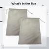 Vestamore 2 Reusable Linen Bread Storage Bags 11.8 X 15.7 In With Drawstring Closure, Perfect For Homemade Breads view 4