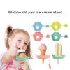 WEISUYUUS Cats Paws Ice Creams Holders Silicone Drip Release Mould for Summers Treats Kids Parties Kitchen Tool Dishwasher Safe view 2