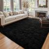 10x14 Ft Extra Large Shag Rugs for Living Room, Ultra Soft Fluffy Furry Area Rugs for Bedroom Indoor Floor, Aesthetic Carpet for Kids Home Decor (Black) view 1