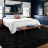 10x14 Ft Extra Large Shag Rugs for Living Room, Ultra Soft Fluffy Furry Area Rugs for Bedroom Indoor Floor, Aesthetic Carpet for Kids Home Decor (Black) view 2