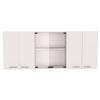 White and Light Oak 2-Piece Kitchen Set with Island and Wall Cabinet view 4