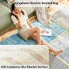 Heated Floor Carpet, Electric Heating Large Rug, Heated Floor Mats for Heating at Winter Parties, Features Timer and Temperature Control, Graphene Electric Heated Rug(D,300x200cm) view 2