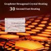 Heated Floor Carpet, Electric Heating Large Rug, Heated Floor Mats for Heating at Winter Parties, Features Timer and Temperature Control, Graphene Electric Heated Rug(D,300x200cm) view 3