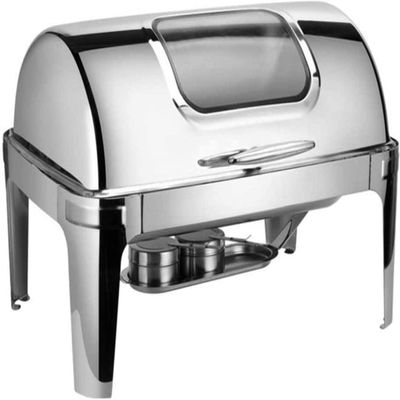 ZREVSB Roestvrijstalen Chafing Dish, Catering buffetwarmerset, voedselschaal, voor dienblad, keukenfeest, dineren,