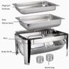 ZREVSB Roestvrijstalen Chafing Dish, Catering buffetwarmerset, voedselschaal, voor dienblad, keukenfeest, dineren, view 2