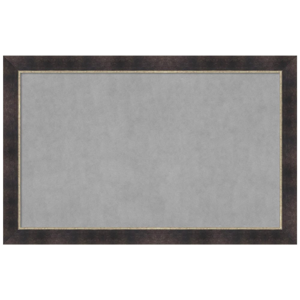 Amanti Art Bronze Framed Magnetic Board 29x45 Large Vision Board for use with Magnets, 100% Metal Sheet to Display Items as Office Decor or for Home Organization in mudroom, Kitchen or Kids Room