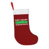 AMZWZSH Christmas Stockings, Dont Like Me, Fuck Off, Problem Solved Xmas Stockings, 18" Large Xmas Stocking, Christmas Party Fireplace Family Hanging Stocking Decorations(Red White) view 1