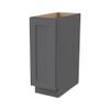 RTA Solid Wood Base Cabinet with Soft-Close Door & Adjustable Shelf, Kitchen Storage Organizer, Pantry Cabinet, Bathroom Vanity, Entryway ,Office Storage (SK-Pebble Gray, 18"W x 24"D x 34.5"H) view 1