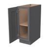 RTA Solid Wood Base Cabinet with Soft-Close Door & Adjustable Shelf, Kitchen Storage Organizer, Pantry Cabinet, Bathroom Vanity, Entryway ,Office Storage (SK-Pebble Gray, 18"W x 24"D x 34.5"H) view 2
