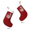 AMZWZSH Christmas Stockings, Jiu Jitsu USA Flag Xmas Stockings, 18" Large Xmas Stocking, Christmas Party Fireplace Family Hanging Stocking Decorations(Red White) view 2