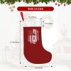 AMZWZSH Christmas Stockings, Jiu Jitsu USA Flag Xmas Stockings, 18" Large Xmas Stocking, Christmas Party Fireplace Family Hanging Stocking Decorations(Red White) view 3