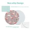 Pink Flamingo Pattern Tempered Glass Cutting Board Kitchen Counter Protector Round Chopping Mat Perfect for Bread Meat Veggies Fruit & More (Diameter: 7.6) view 3