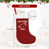 AMZWZSH Christmas Stockings, Skateboarding Skateboard Xmas Stockings, 18" Large Xmas Stocking, Christmas Party Fireplace Family Hanging Stocking Decorations(Red White) view 3