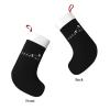 AMZWZSH Christmas Stockings, Kitesurfing Heartbeat Xmas Stockings, 18" Large Xmas Stocking, Christmas Party Fireplace Family Hanging Stocking Decorations(Black White) view 2