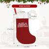 AMZWZSH Christmas Stockings, Make America Grateful Again Xmas Stockings, 18" Large Xmas Stocking, Christmas Party Fireplace Family Hanging Stocking Decorations(Red White) view 3