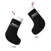AMZWZSH Christmas Stockings, Idaho No You Da Ho Xmas Stockings, 18" Large Xmas Stocking, Christmas Party Fireplace Family Hanging Stocking Decorations(Black White) view 2