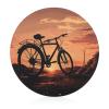 Road Bicycle Tempered Glass Cutting Board Kitchen Counter Protector Round Chopping Mat Perfect for Bread Meat Veggies Fruit & More (Diameter: 7.6) view 1