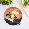 Road Bicycle Tempered Glass Cutting Board Kitchen Counter Protector Round Chopping Mat Perfect for Bread Meat Veggies Fruit & More (Diameter: 7.6) view 4