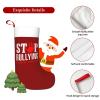 AMZWZSH Christmas Stockings, Stop Bullying Xmas Stockings, 18" Large Xmas Stocking, Christmas Party Fireplace Family Hanging Stocking Decorations(Red White) view 4