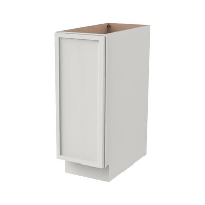 RTA Solid Wood Base Cabinet with Soft-Close Door & Adjustable Shelf, Kitchen Storage Organizer, Pantry Cabinet, Bathroom Vanity, Entryway ,Office Storage (NT-Origami White, 15"W x 24"D x 34.5"H)