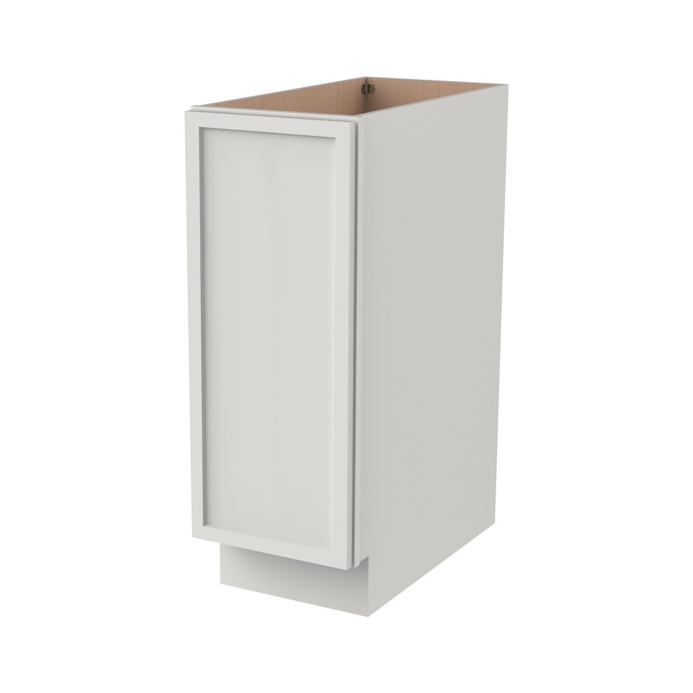 RTA Solid Wood Base Cabinet with Soft-Close Door & Adjustable Shelf, Kitchen Storage Organizer, Pantry Cabinet, Bathroom Vanity, Entryway ,Office Storage (NT-Origami White, 15"W x 24"D x 34.5"H)