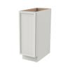 RTA Solid Wood Base Cabinet with Soft-Close Door & Adjustable Shelf, Kitchen Storage Organizer, Pantry Cabinet, Bathroom Vanity, Entryway ,Office Storage (NT-Origami White, 15"W x 24"D x 34.5"H) view 1