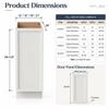 RTA Solid Wood Base Cabinet with Soft-Close Door & Adjustable Shelf, Kitchen Storage Organizer, Pantry Cabinet, Bathroom Vanity, Entryway ,Office Storage (NT-Origami White, 15"W x 24"D x 34.5"H) view 3