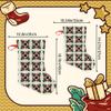 Festive Christmas Design Christmas Hanging Stocking Plush Stocking Decor Red Green Retro Quilt Festive Printed Design Cozy Winter Accessory Decorations Indoor Stockings 18X12 Inches(1 Pack) view 2